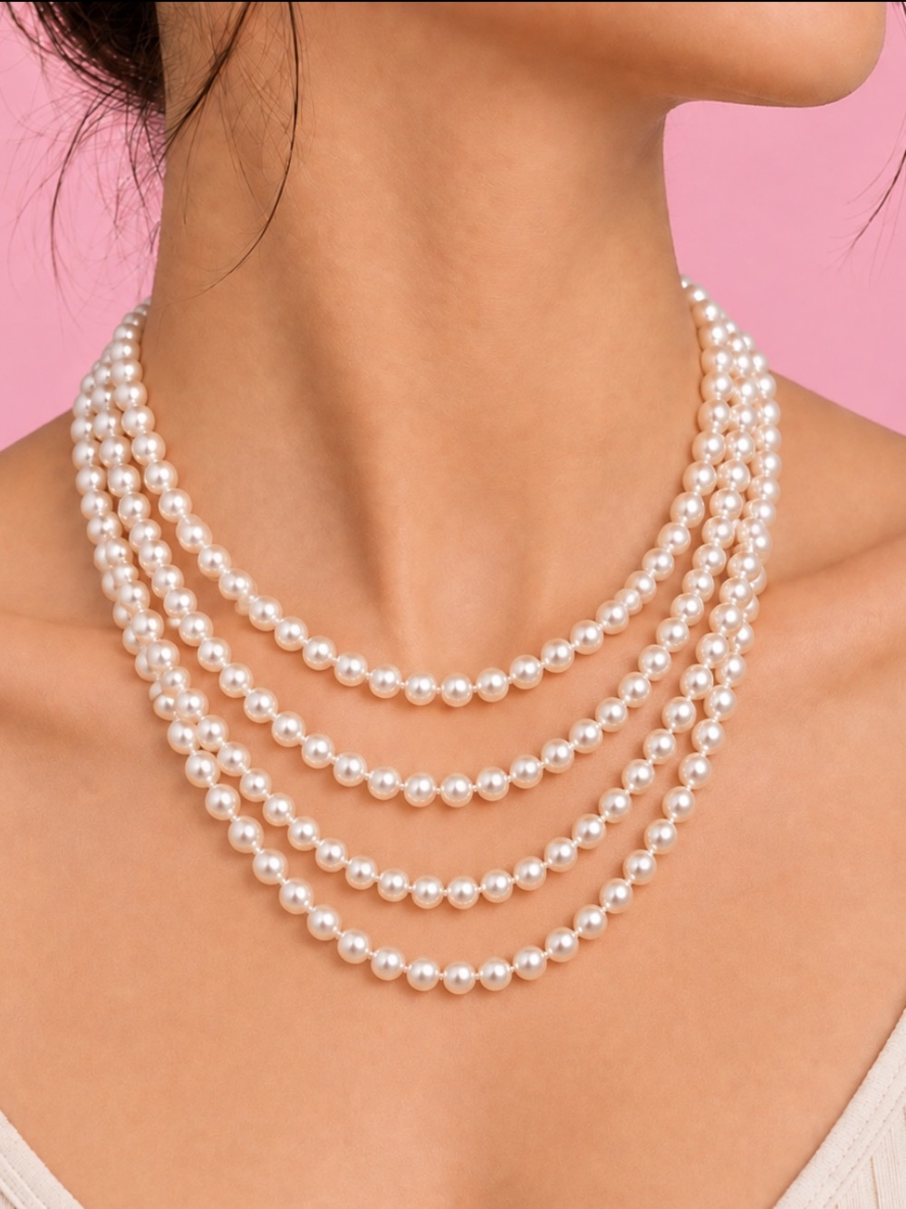 Y2K Vintage Imitation Pearl Necklace